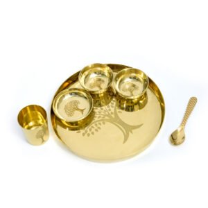 Etihaas Handcrafted Bronze Thali