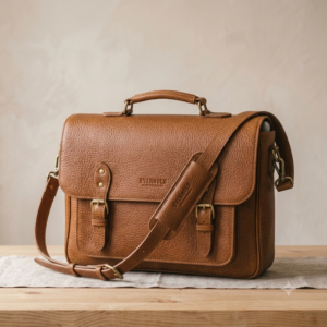 Leather Messenger Bag